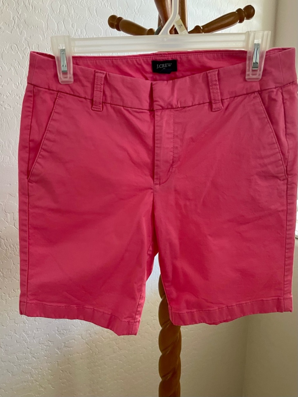 J. Crew Factory Bright Pink Tailored Bermuda Shorts size 4